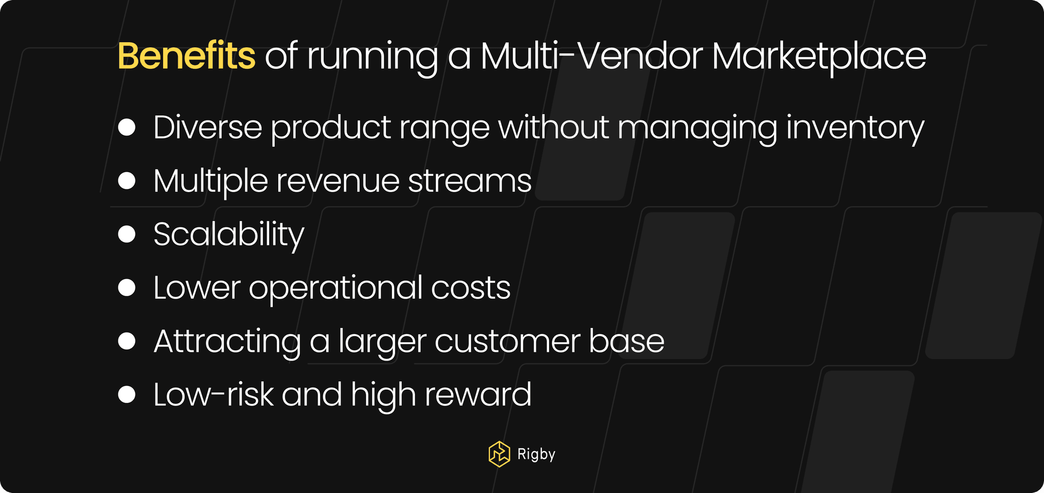 Benefits of running a Multi-Vendor Marketplace