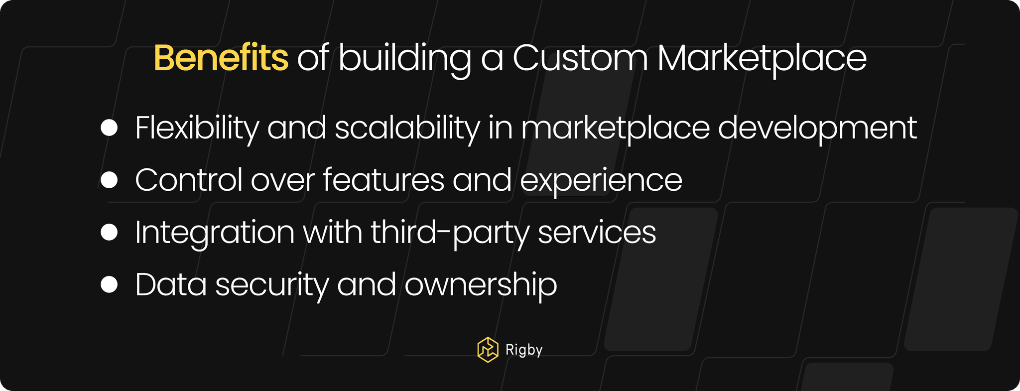 Benefits of building a Custom Marketplace