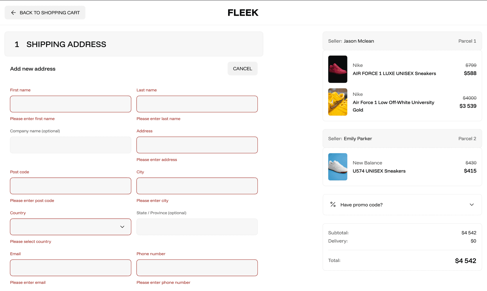 Form UX: autofill, error handling, input logic