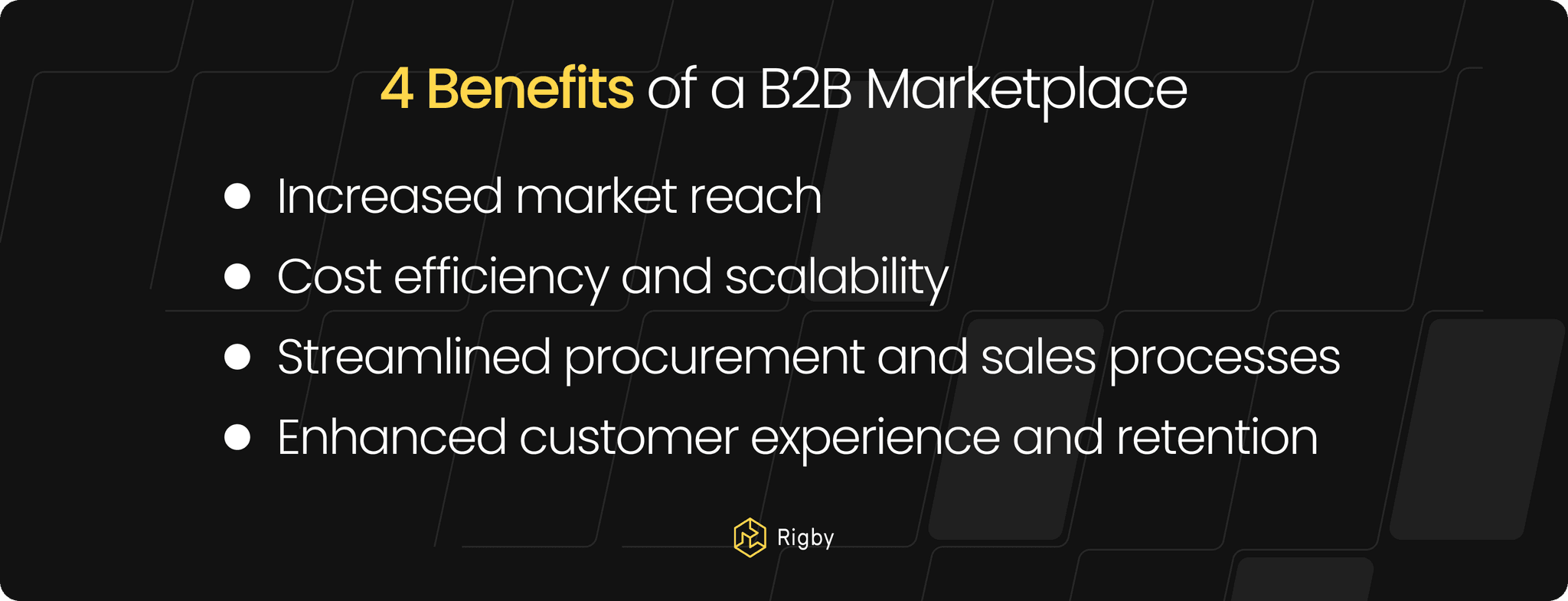 4 Benefits of a B2B Marketplace