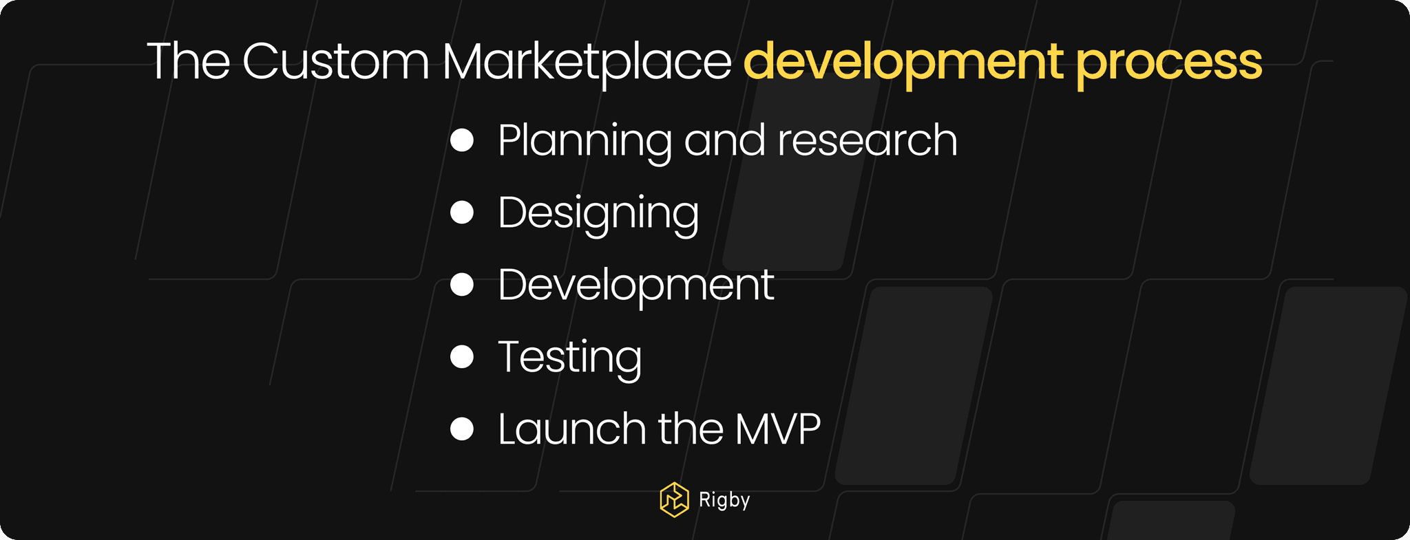 The Custom Marketplace development process