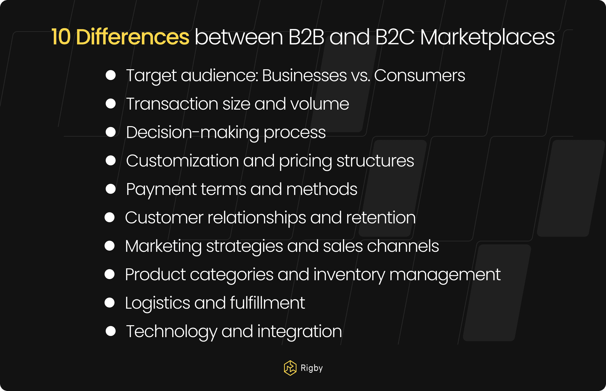 10 Differences between B2B and B2C Marketplaces