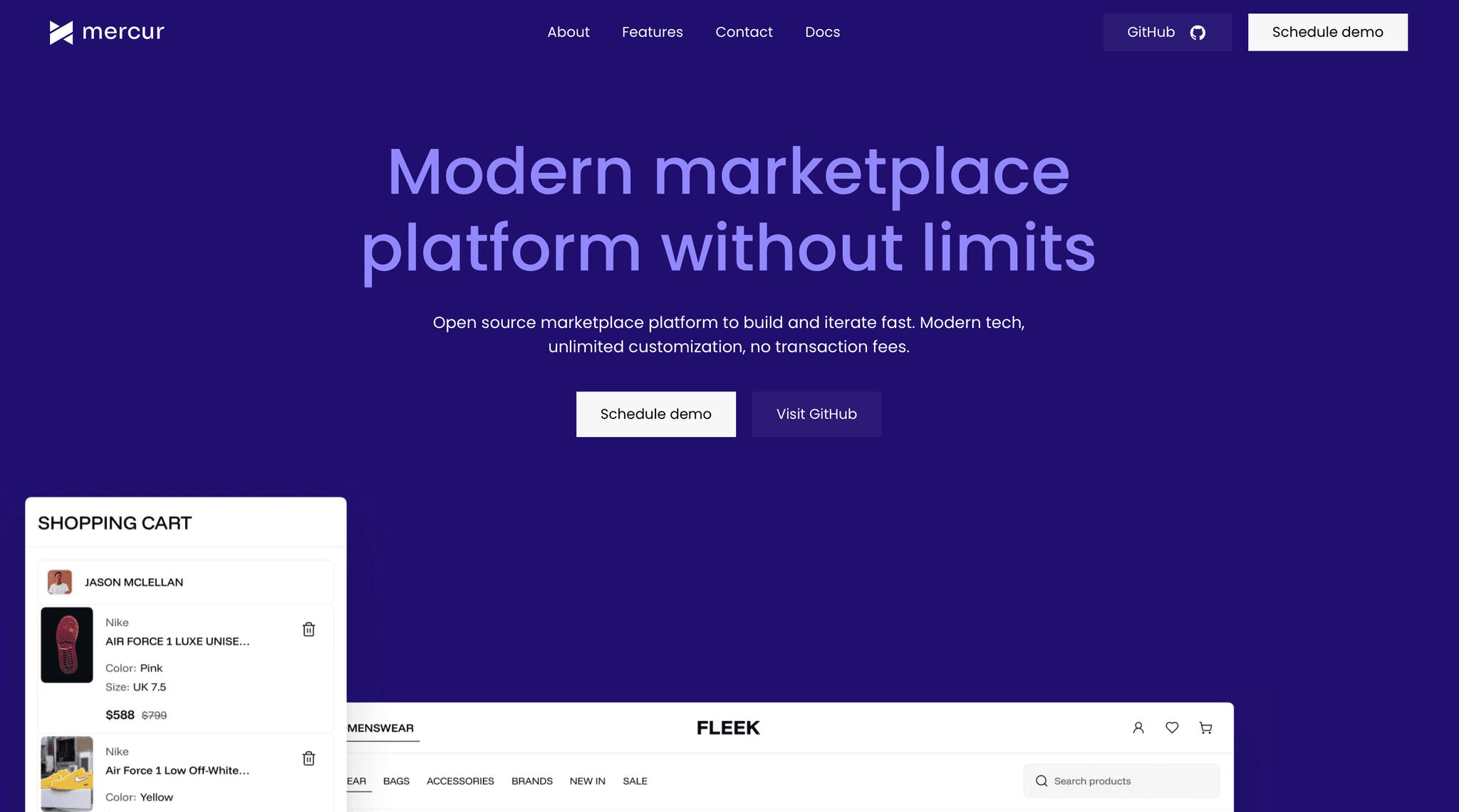 Mercur website